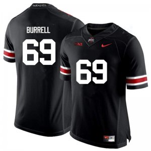Men's Ohio State Buckeyes #69 Matthew Burrell Black Nike NCAA College Football Jersey June AQN1744UE